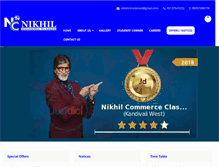 Tablet Screenshot of nikhilclasses.com